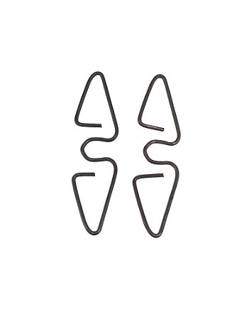 Par Grampo Trava Borboleta Da Maquina Vidro Fusca Variant TL VW111837507Z