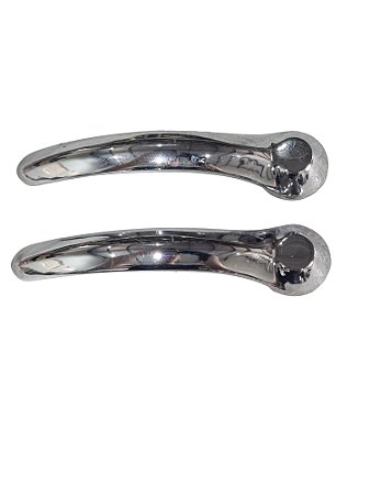 Par Maçaneta Interna Porta Kombi até /97 Cromada Metal Universal 20129 Novo de Época