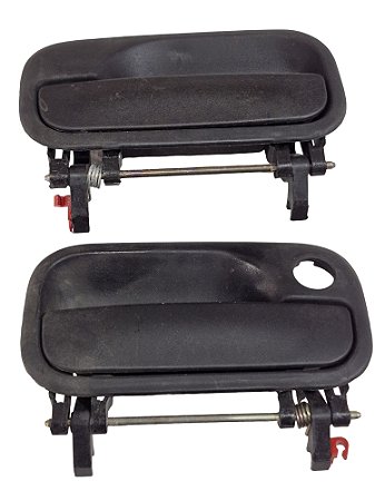 Par Maçaneta Externa porta diant. Lado esquerdo e direito Preto S/Chave GM Vectra Hatch GII 96/05 Vectra Sedan GII 96/05