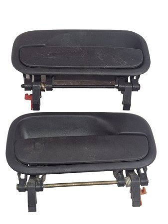 Par Maçaneta externa Porta dianteira Direito Preto S/chave GM Vectra Hatch GII 96 à 05 Vectra Sedan GII 96 à 05