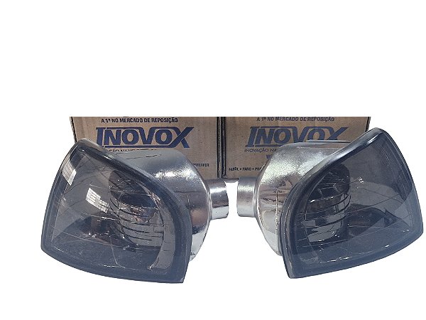 Par Lanterna Pisca Seta Dianteira Lado Direito Esquerdo Fume Encaixe Arteb Gol Parati Saveiro 95/99 Evolution