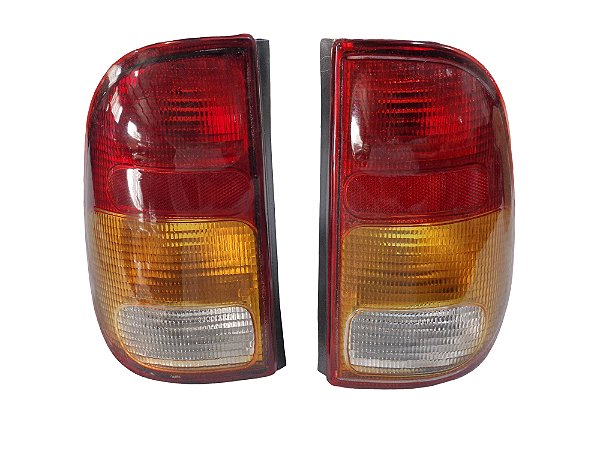 Par Lanterna Traseira Tricolor Lado Direito Lado Esquerdo Acrílica Saveiro 97/2003 Marca Imola 8305 8306
