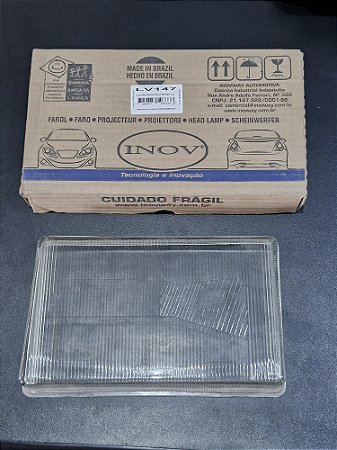 Lente Vidro Farol Gol 87/90 Lado Esquerdo Marca RCD LV147