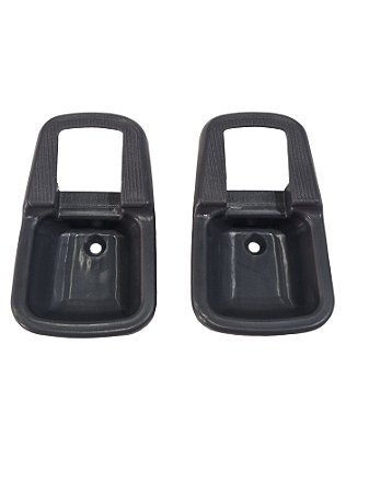 Par Moldura Maçaneta Interna Cinza Porta Dianteira Direita/Esquerda VW Fusca 77 em Diante Universal 21719