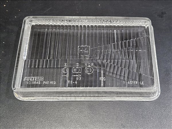 Lente Vidro Farol H4 Lado Esquerdo Fiat Spazio Oggi Panorama Original Arteb 40171LE