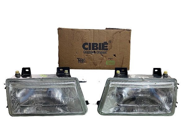 Par de Farol LD LE Lado Direito Lado Esquerdo VW Logus 1993 até 1997 Original Cibié Novo de Época
