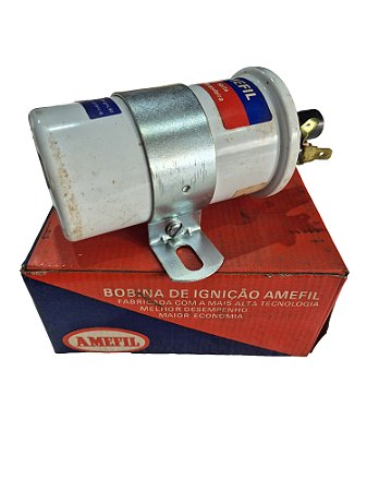 Bobina de Ignição Universal 6V VW 1200 BMW 726/727 Porsche 356 1.6 Renault 102/103 Bosch 0221101010 Amefil BI3003 Amefil