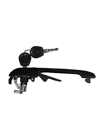 Maçaneta Externa da Porta Dianteira C/Chave Metal/Zamac Friso Inox Direita VW Gol GI 87 a 95 Saveiro GI 87 a 97