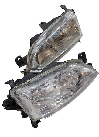 Par Farol Lente Termoplastico Foco Duplo Vectra 97 até 2000 Marca RCD FT594LD FT595LE Usado