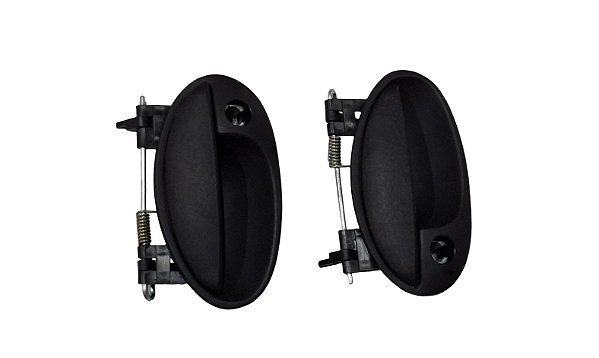 Par Maçaneta Externa Da Porta Dianteira Com Furo Para Chave LE LD GM Celta G1 G2 Após 01 2 e 4 Portas Prisma G1 06 à 12
