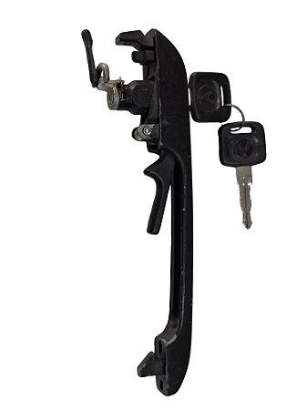 Maçaneta Externa da Porta C/Chave Preto C/Friso Inox VW Volkswagen Passat I/II/III 77 a 88 Universal 20455