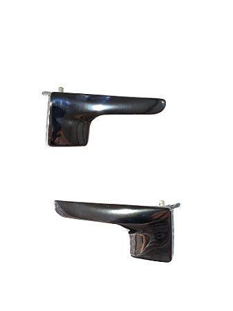Par Maçaneta Interna da Porta Dianteira ou Traseira Metal Cromada LE LD VW Fox Gol Universal 21513 21514