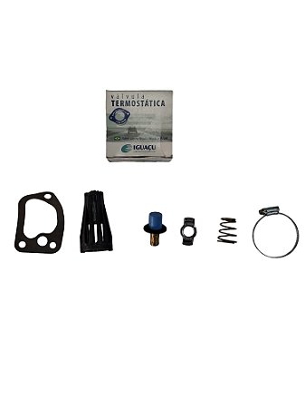 Válvula Termostática com Junta Fiat Elba 94 à 96 Fiorino 95 à 96 Tipo 95 à 97 Uno 94 à 95 MTE VT262.87 Marca Iguaçu