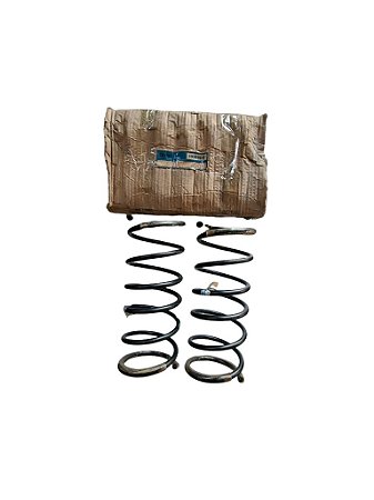 Par Molas Helicoidais Espiral Dianteira VW Gol BX 80/85 A Ar Com Barra Estabilizadora Marca Hoesch EVW05