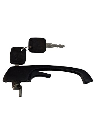 Maçaneta Externa da Porta Diant. Metal Preto C/Chave Original VW Kombi 75/13 Worker 81/18 Delivery 81/18 Universal 20451