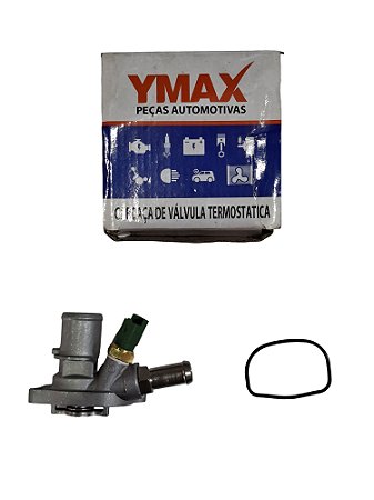 Válvula Termostática com Junta Fiat 500 Fiorino Grand Siena Mobi Palio Punto Siena Uno MTE VT422.88 Marca YMAX