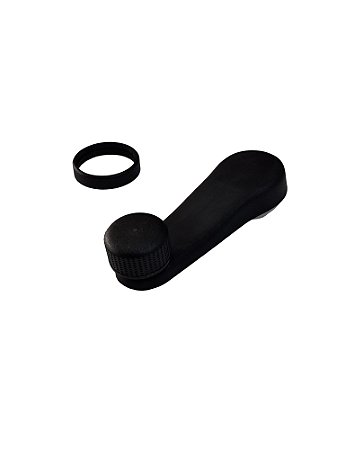 Manivela Reguladora do Vidro Plástico Preta VW Gol Saveiro Parati Polo Universal 21165