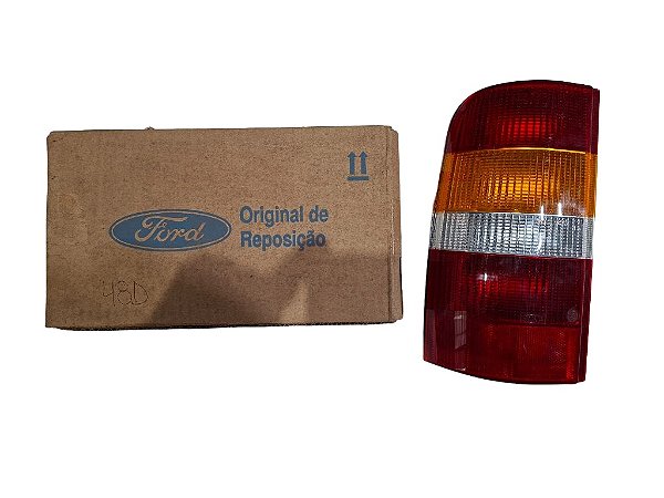 Lanterna Traseira LE Lado Esquerdo Completo Ford Courier 1997 a 2013 Original Ford 91AG13405FD