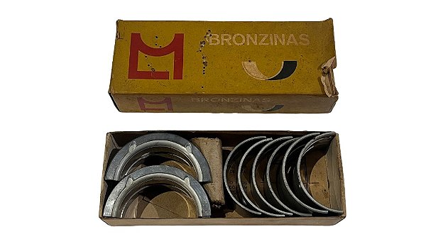 Jogo de Bronzinas de Mancal 0,762 mm Jeep Willys Rural Maverick Aero Willys F-75 58 a 75 marca Metal Leve BC-001-J