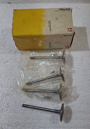 Jogo Valvula Admissao 4 pc GM Monza Kadett Ipanema 2.0 S10 Blazer 2.2 Marca Metal Leve Mahle VA0140041 STD