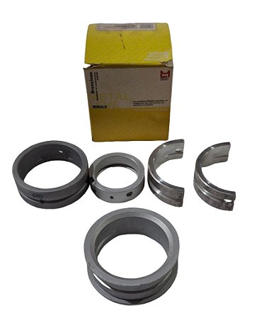 Jogo Bronzina Mancal Motor VW Refrigerado A Ar 1300 1500 1600 Mahle SBC105J STD SPA