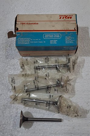 Jogo Valvula Admissao Motor AP 2.0 Carburado VW Gol Voyage Parati Saveiro Logus Santana Quantum Original TRW VA1947A