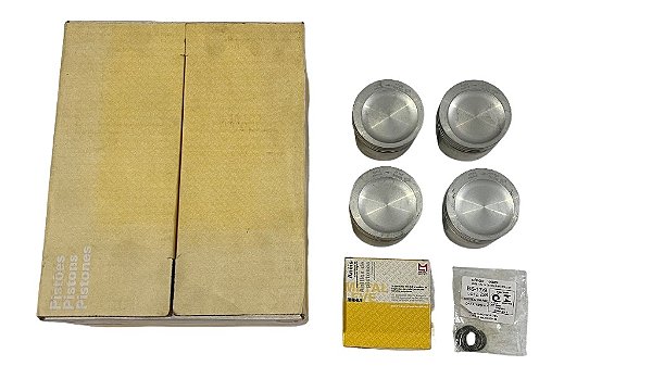 Kit Jogo Pistao Aneis VW EA111 1.0 8V Flex Marca Metal Leve Mahle PA9293 Spa 0.50 67,61 mm