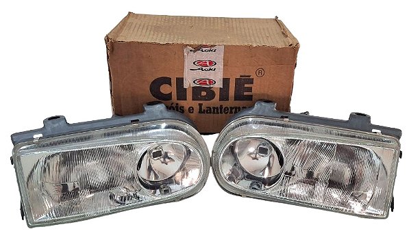Par Farol Principal Dianteiro Foco Duplo Volkswagen Gol GTI Parati Saveiro G2 de 95 a 99 Original Cibié 6001942 6001952