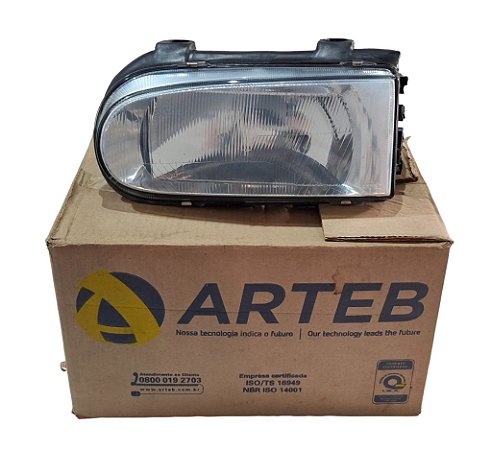 Farol Principal Dianteiro LE Volkswagen Gol Parati e Saveiro G2 de 95 a 99 Original Arteb 0160181