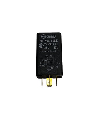 Rele Temporizador Partida Fria 6 Terminais Gol Voyage Parati Saveiro Santana Quantum 1984 a 1996 Original VW ZBC911261E