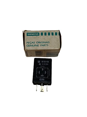 Rele Desembaçador Vidro Traseiro 4 Terminais GM Corsa Original GM 90159406 Siemens D22222 Novo de Época