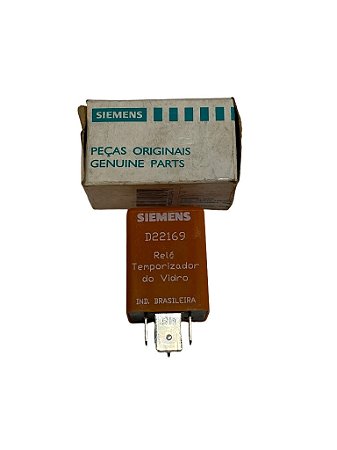 Rele Temporizador Vidro Eletrico 12V 4 Terminais Corsa 2000 a 2002 Original Siemens D22169 Novo de Época