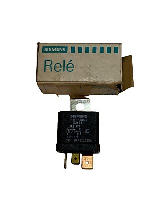 Relé Auxiliar 12V 4 Terminais Opala Caravan Kombi Diesel 85 a 89 Original Siemens D2892 Novo de Época