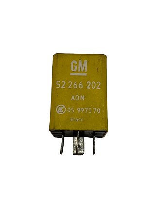 Relé Desembaçador Vidro Traseiro 12V GM Monza Kadett Opala Caravan Chevette 85 a 96 Original GM 52266202 Novo de Época