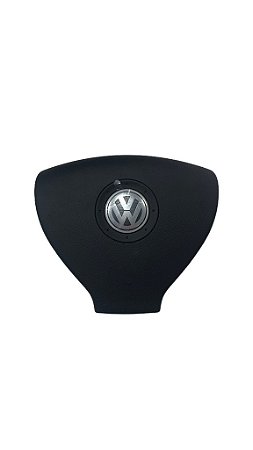 Tampa do Acionador da Buzina do Volante VW Golf Bora Polo Gol Voyage Fox Sem Airbag Original VW 1JE419669A Novo de Época