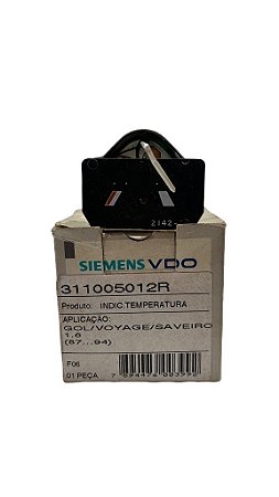 Indicador de Temperatura Gol Voyage Parati Saveiro 1.6 87 a 94 Original VDO 311005012R Nova de Época