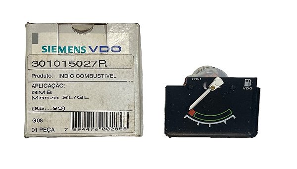 Indicador De Combustível Monza GL SL 1985 a 1993 Original VDO 301015027R Novo de Época