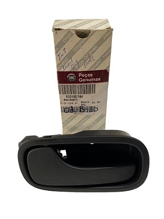 Maçaneta Interna LE Lado Esquerdo Porta Dianteira Fiat Mobi Fiorino Uno Original Fiat 100185744