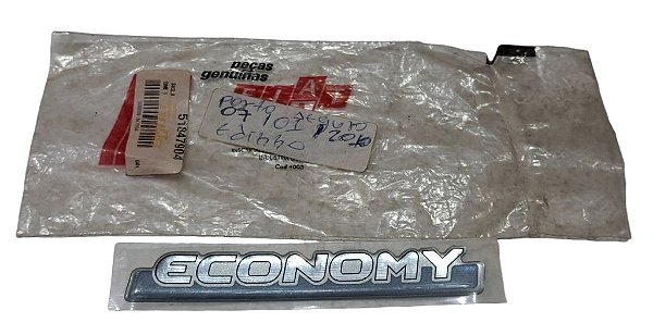 Emblema Economy Fiat Uno Mille 09 a 13 Original Fiat 51847904 Novo de Época