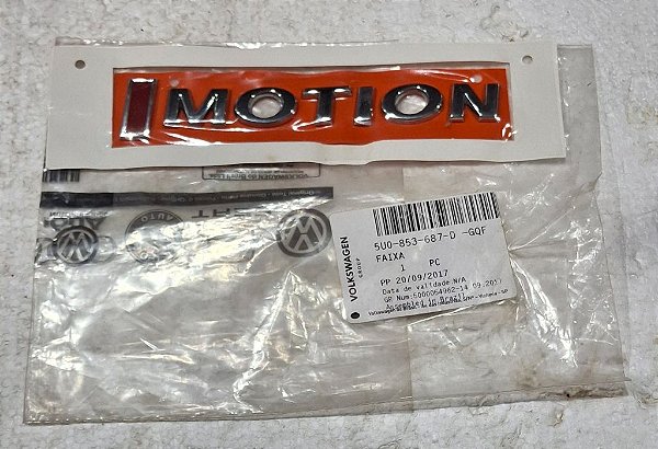 Emblema IMotion Tampa Porta Malas VW Fox Gol Polo SpaceFox Up Voyage 09 a 17 Original VW 5U0853687DGQF
