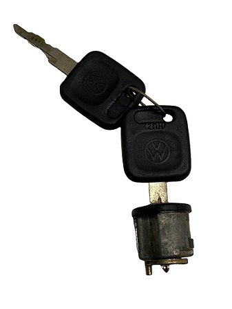 Cilindro de Ignição do VW Kombi Diesel de 1981 à 1985 com 2 Chaves Original VW 2119058552 Novo de Época