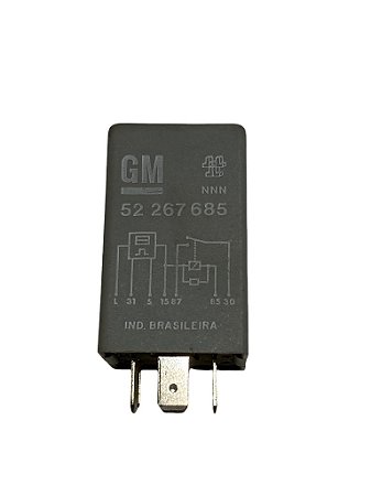Relé Injeção Eletrônica GM Monza Kadett Ipanema EFI 91 em Diante Original GM 52267685 12V Novo de Época