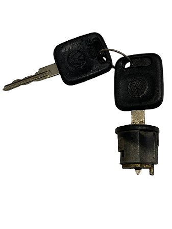 Cilindro de Ignição do VW Kombi Diesel de 1981 à 1985 com 2 Chaves Original VW 2119058552 Novo de Época