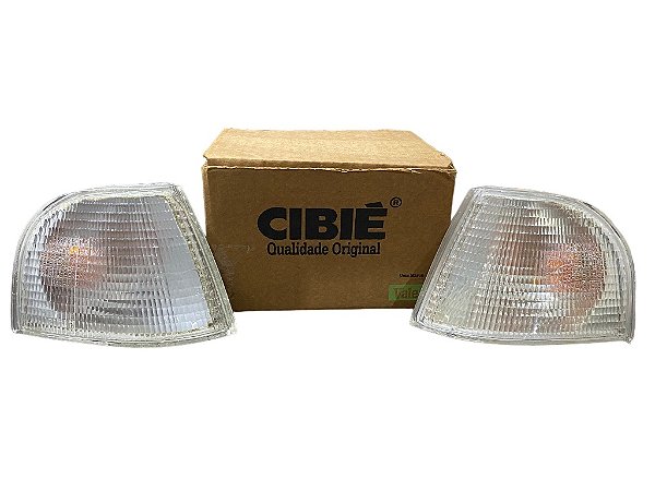 Par de Lanterna Seta Pisca Dianteira do Lado Direito e Esquerdo Cristal do VW Santana Quantum 1991 a 1995 CIBIÉ 0450002