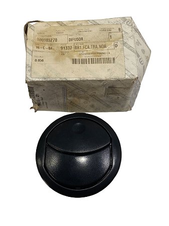 Difusor Saída De Ar Lateral Preto Uno Fiorino 2011 Em Diante Original Fiat 100185270 Novo de Época