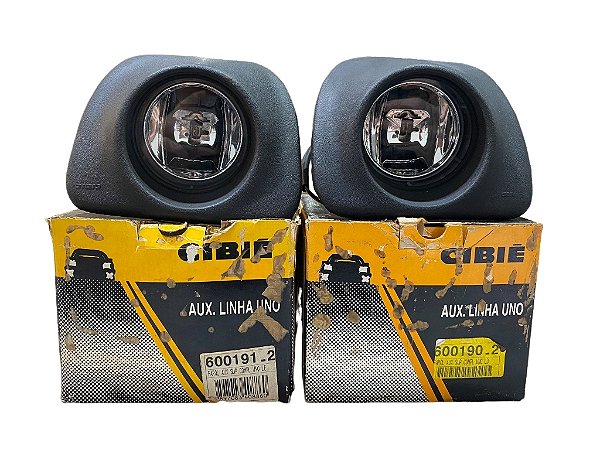 Par do Farol Auxiliar de Milha Neblina LE LD do FIAT Uno de 1984 a 2003 Original CIBIÉ 600190 Novos de Época