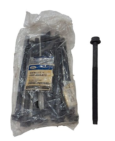 Kit 10 Parafusos Do Cabeçote Courier Fiesta Focus Ka 1996 a 2014 Original Ford XS6E6065A1D Novo de Época