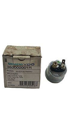 Sensor de Pressão de Óleo 10 BAR Rosca M10 Motor MWM 229 FORD VW FIAT-ALLIS KOMATSU Original SIEMENS 360002001R