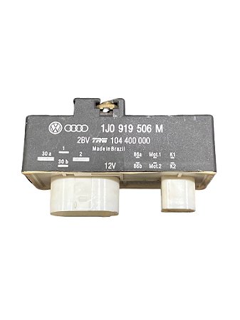 Módulo Relé da Ventoinha do Radiador VW Fox de 2004 a 2010 e Polo de 2003 a 2006 Original VW 1J0919506M Novo de Época
