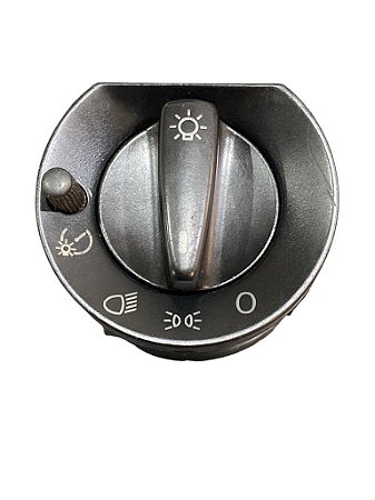 Interruptor Chave de Luz Rotativo 12V VW Gol Parati Saveiro Santana Quantum Original VW 373941534E C/Reostato C/Detalhe